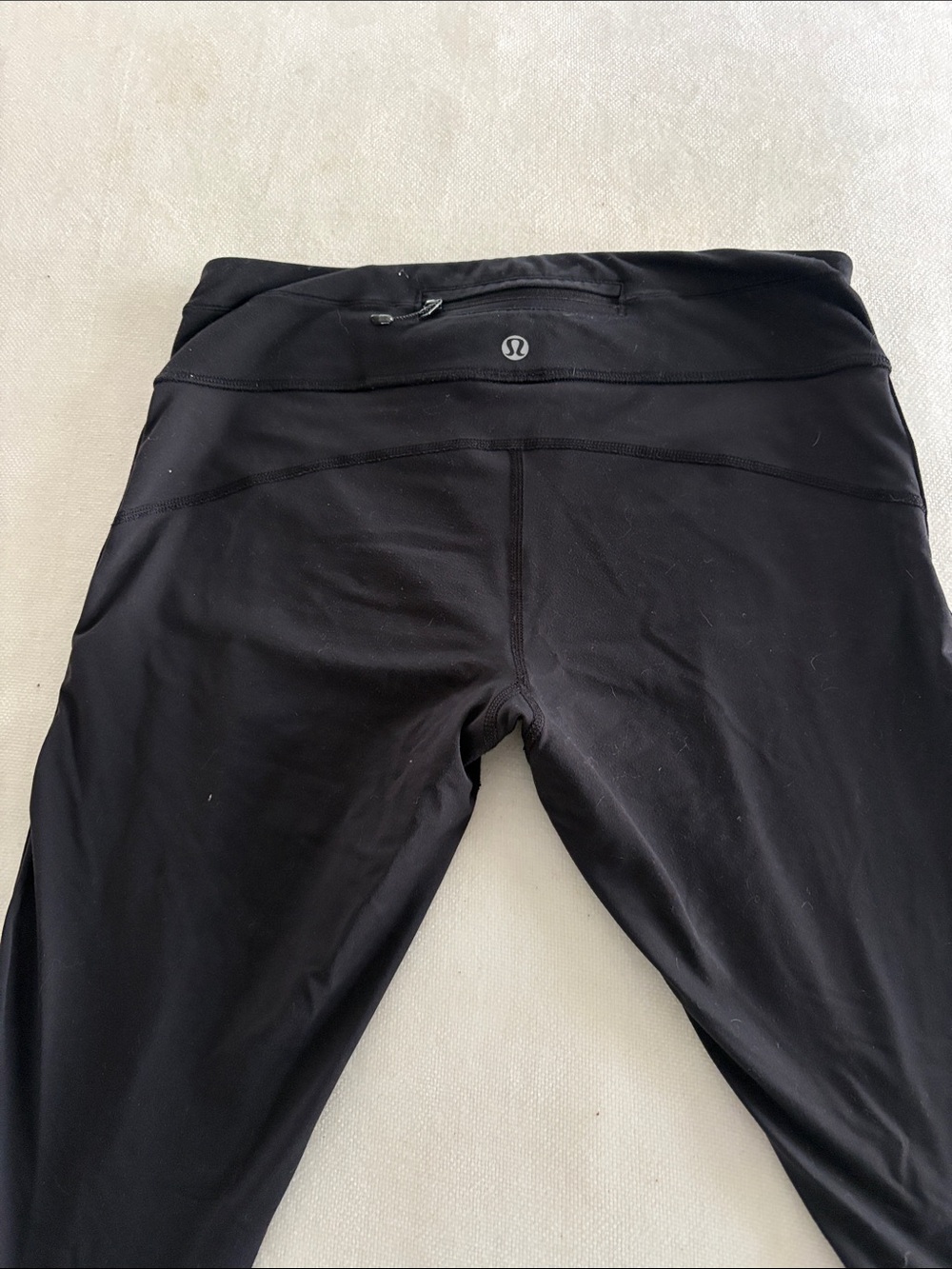 lululemon athletica Black Leggings with Zip Back Pocket